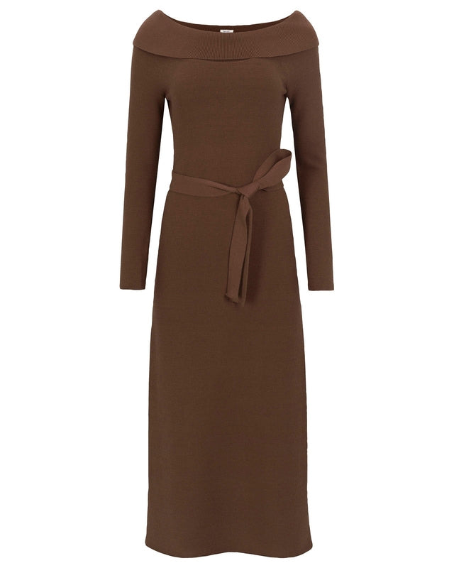Fresh Shoulder Sweater Dress