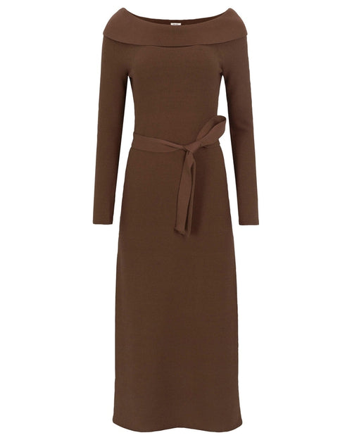 Fresh Shoulder Sweater Dress