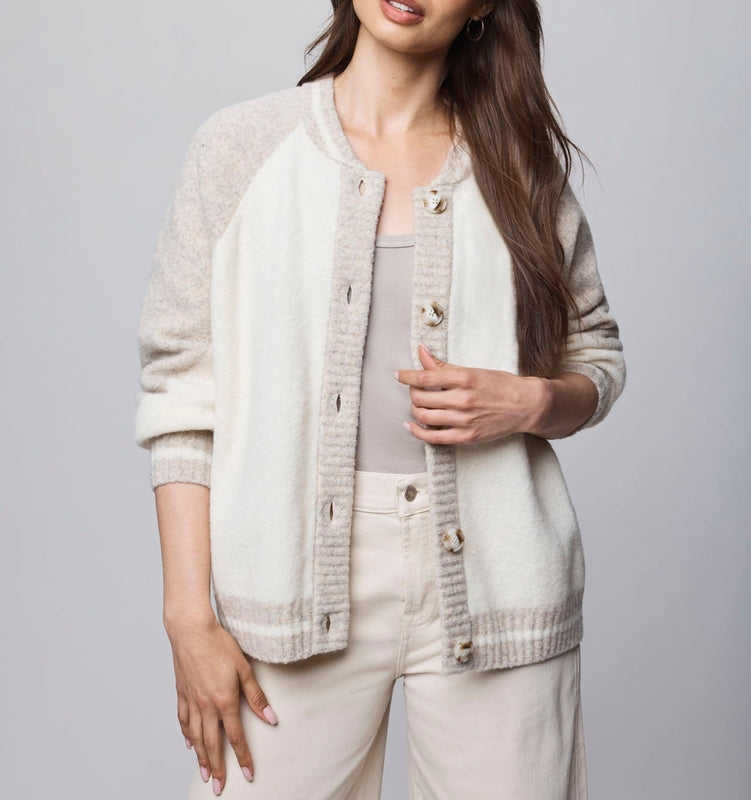 Plain Varsity Shacket Jacket