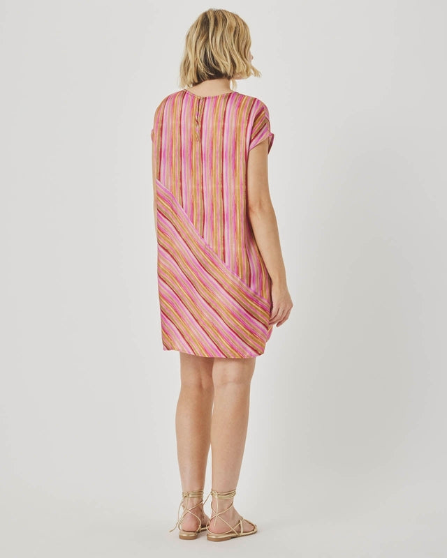 Relaxed Stripe Mini Dress