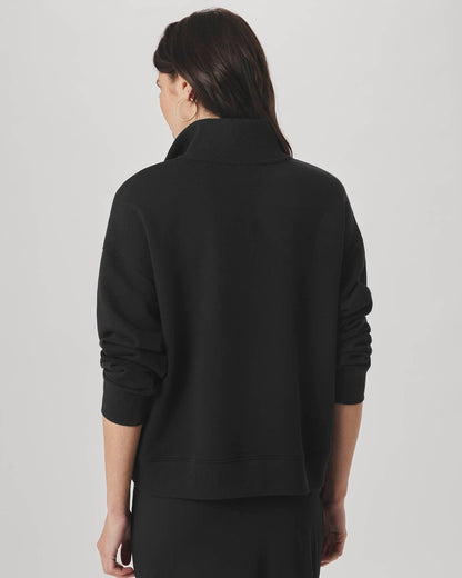 Balanced Draped Mockneck Pullover