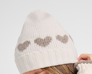Lightweight Heart Beanie Accessory