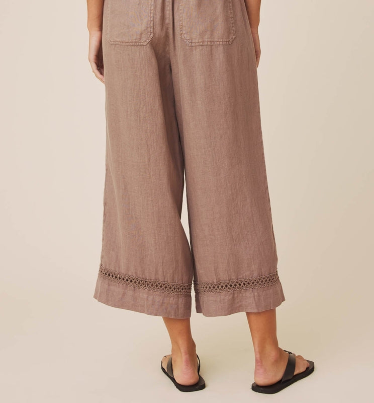 Linen Trim Pant Pants
