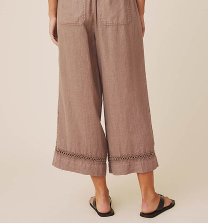 Linen Trim Pant Pants