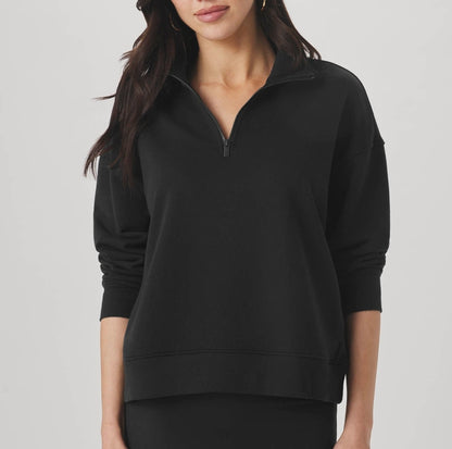 Balanced Draped Mockneck Pullover