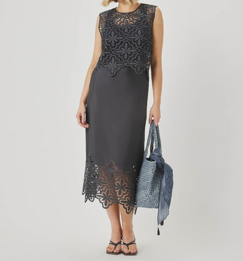 Textured Relaxed Eyelet Top