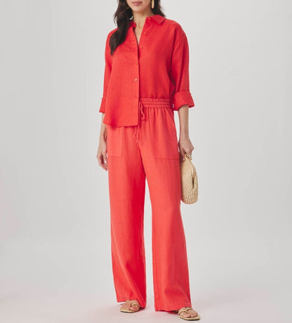 Linen Button Down Top