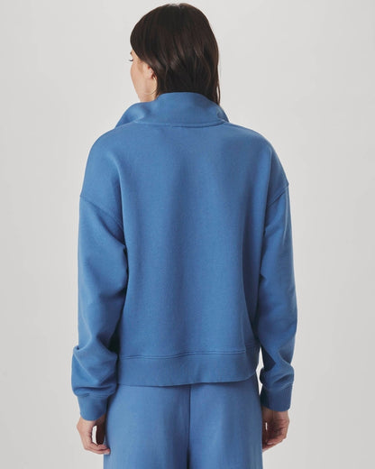 Balanced Draped Mockneck Pullover