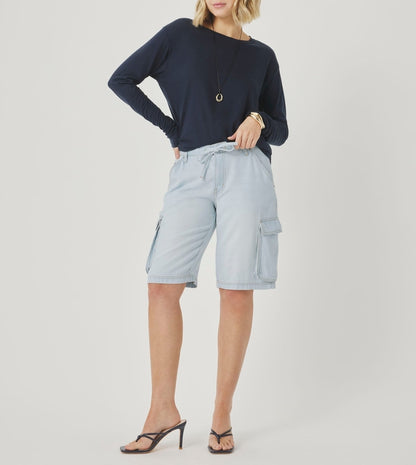 Lounge Denim Cargo Shorts
