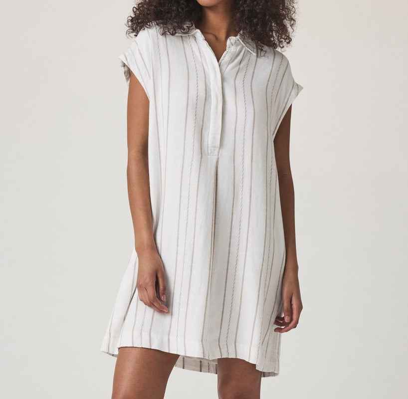 Smooth Stripe Mini Dress