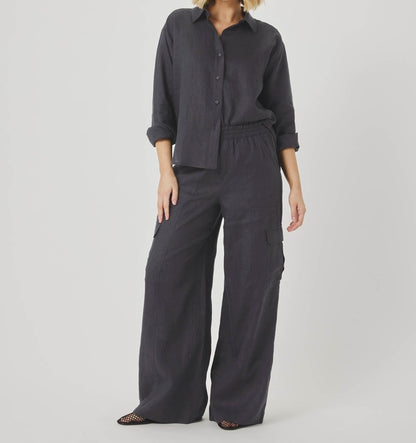 Linen Button Down Top
