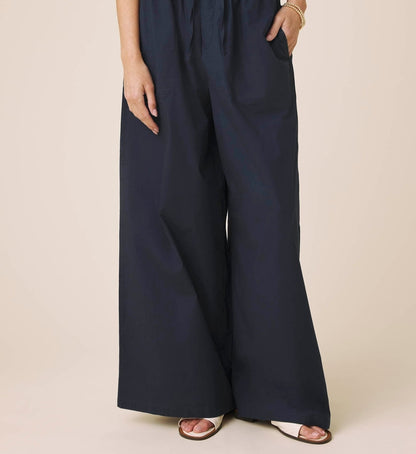 Casual Simple Poplin Pants