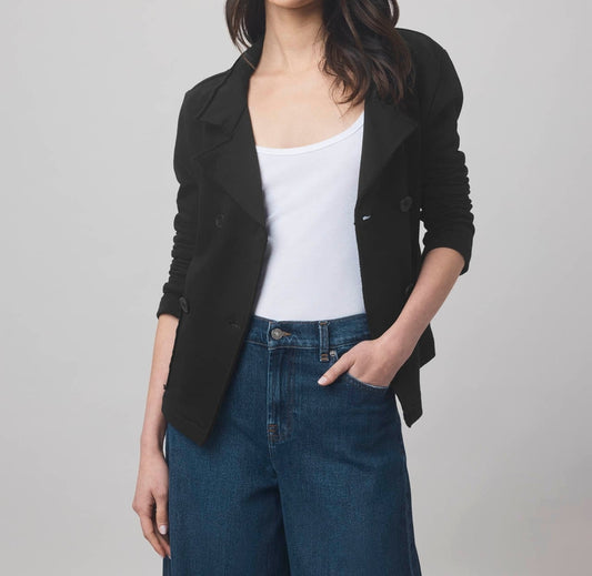 Structured Terry Blazer Jacket