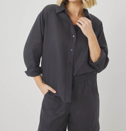 Linen Button Down Top