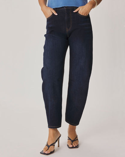 Barrel Leg Denim Pants
