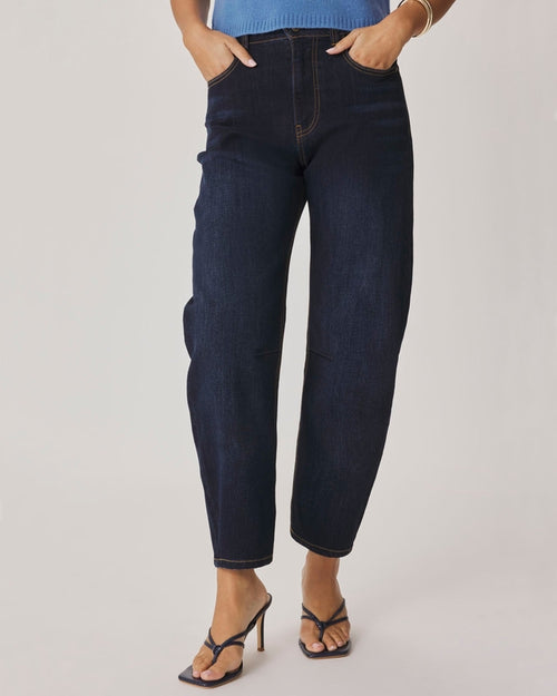 Barrel Leg Denim Pants