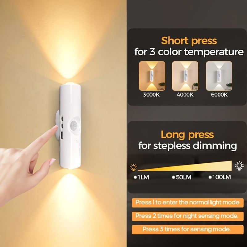 Rechargeable Smart LED Motion Sensor Ambient Light