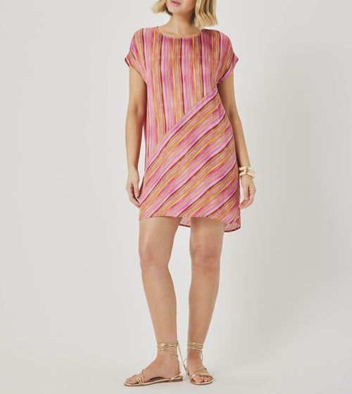 Relaxed Stripe Mini Dress