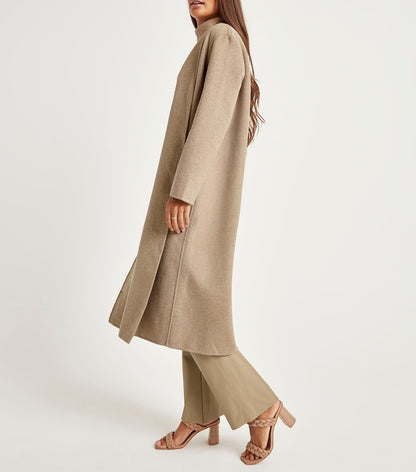 Waist Tie Wool Jacket