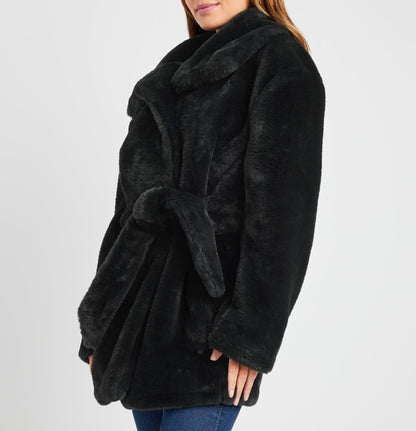 Airy Smooth Fur Jacket