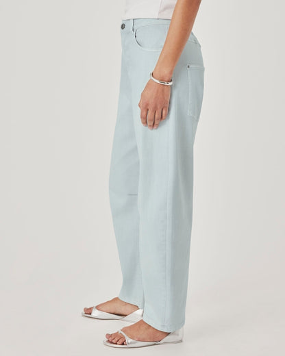 Barrel Leg Denim Pants