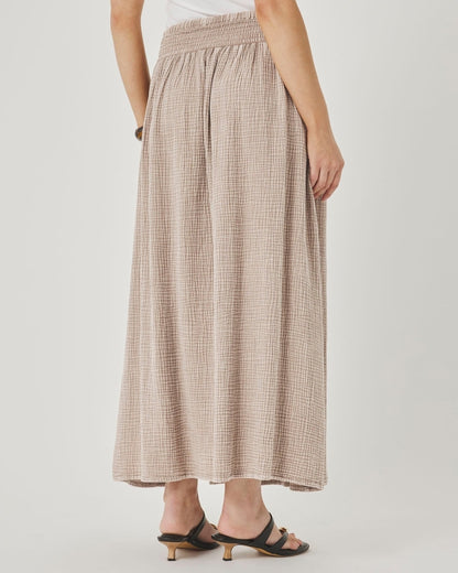 Easy Textured Gauze Skirt
