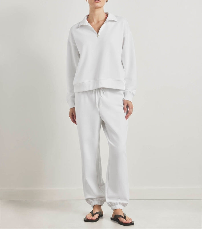 Balanced Draped Mockneck Pullover