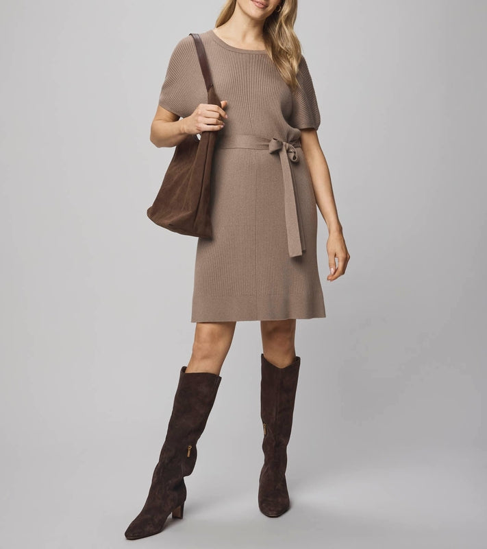 Textured Cashblend Mini Dress