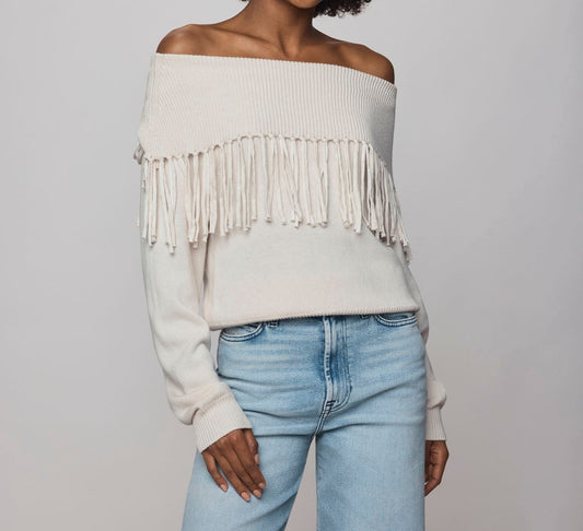 Layered Casual Fringe Sweater
