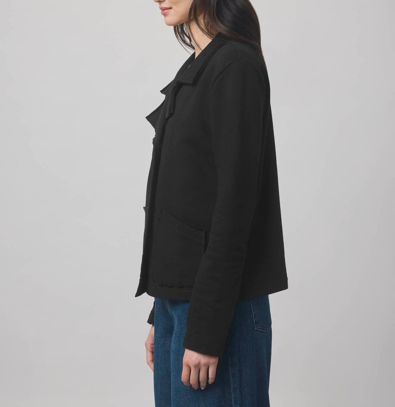 Structured Terry Blazer Jacket