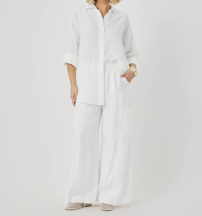 Linen Paperbag Pants