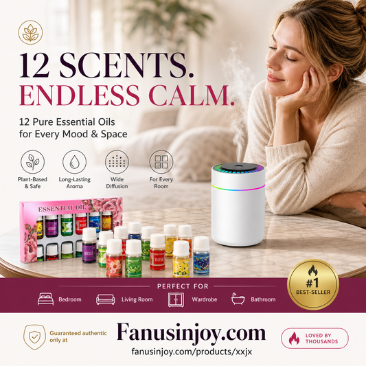 12-Pack Water Soluble Essential Oils Set