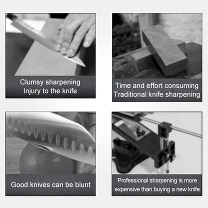 Portable 4-in-1 Kitchen Knife Sharpener