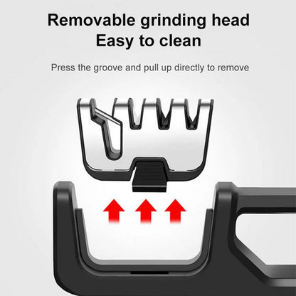 Portable 4-in-1 Kitchen Knife Sharpener