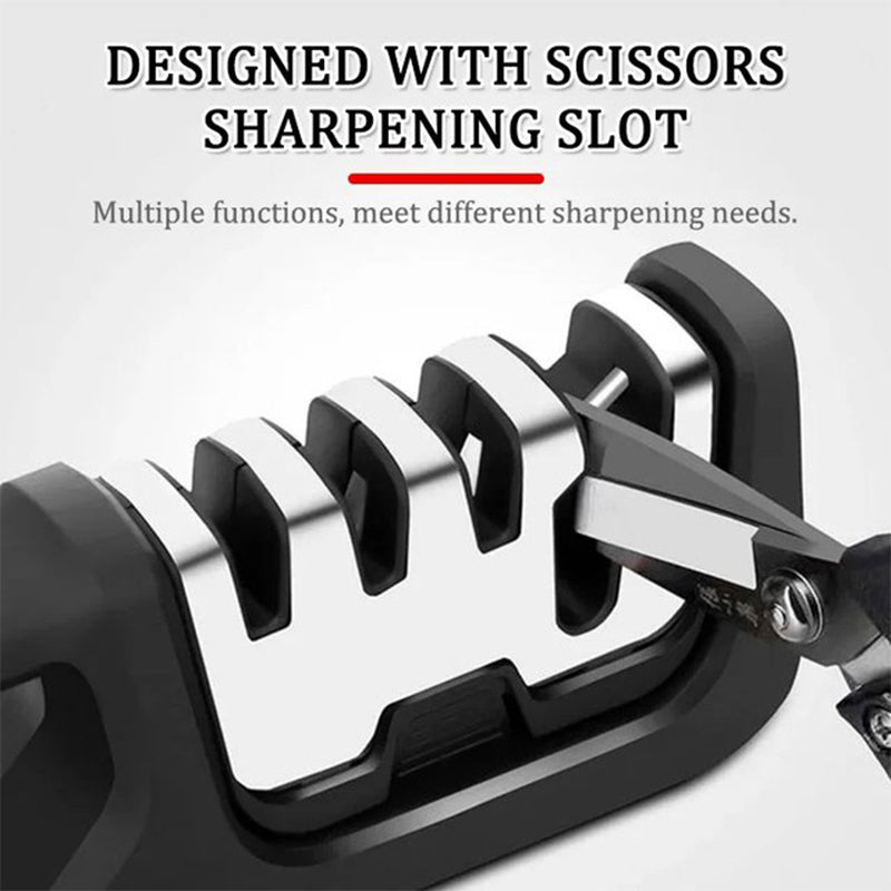 Portable 4-in-1 Kitchen Knife Sharpener