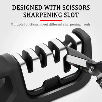 Portable 4-in-1 Kitchen Knife Sharpener
