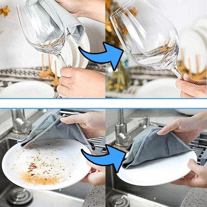 Streak-Free Miracle Cleaning Cloths - Reusable