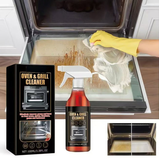 Powerful Oven & Grill cleaner SprayI Dissolves Grease in 5 Mins No Scrubbing & Eliminates Odors