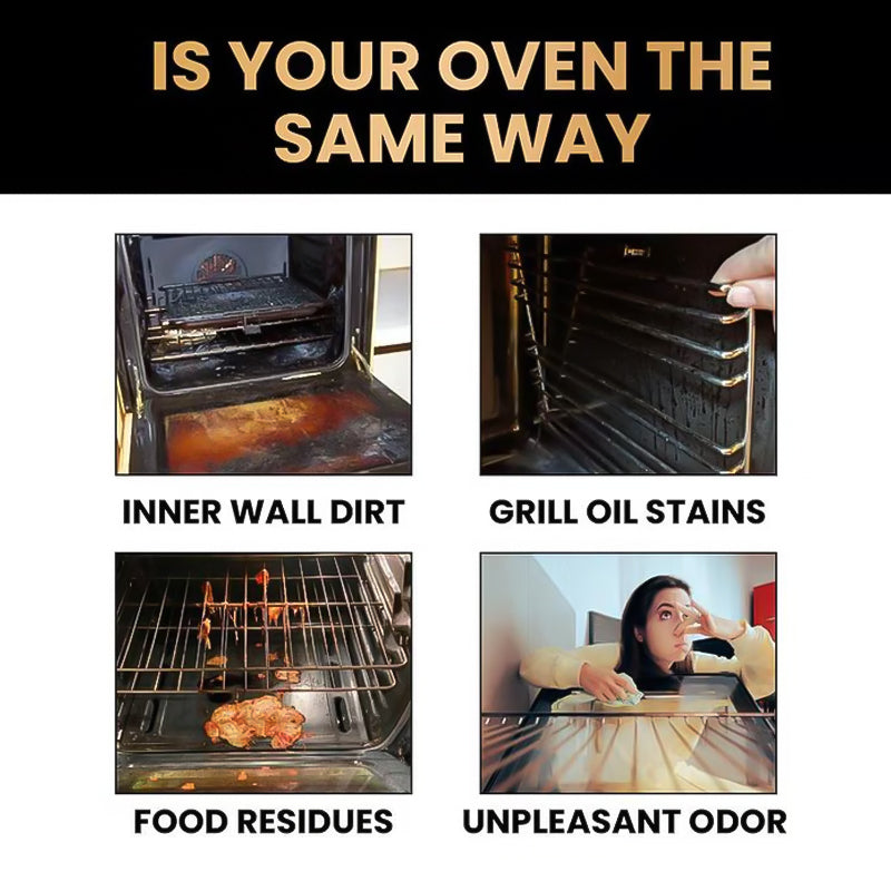 Powerful Oven & Grill cleaner SprayI Dissolves Grease in 5 Mins No Scrubbing & Eliminates Odors