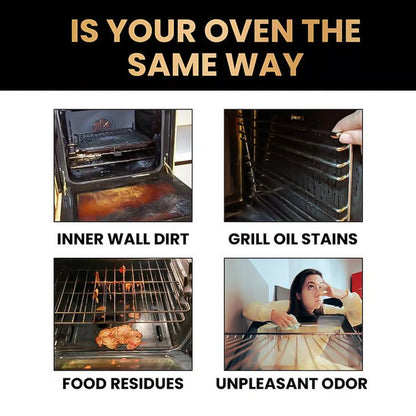 Powerful Oven & Grill cleaner SprayI Dissolves Grease in 5 Mins No Scrubbing & Eliminates Odors