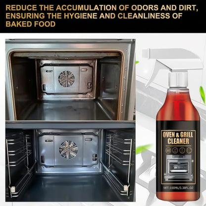 Powerful Oven & Grill cleaner SprayI Dissolves Grease in 5 Mins No Scrubbing & Eliminates Odors