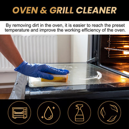 Powerful Oven & Grill cleaner SprayI Dissolves Grease in 5 Mins No Scrubbing & Eliminates Odors