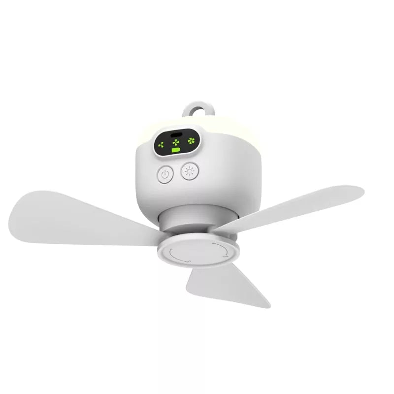 Rechargeable Ceiling Fan with LED Light