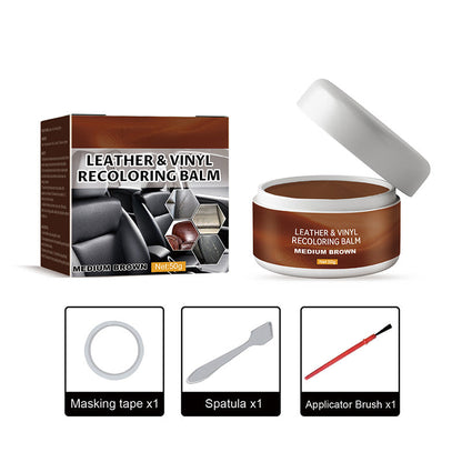 Leather Repair Paste – Fills scratches & scuffs, restores texture. Available in multiple colours. Save your favourite sofa!
