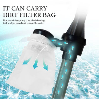 Electric Aquarium Gravel Cleaner—battery-operated, adjustable length, and easy to use—suitable for all aquariums