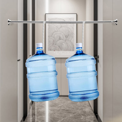 Create storage space anywhere anytime！Adjustable No-Drill Tension Rod
