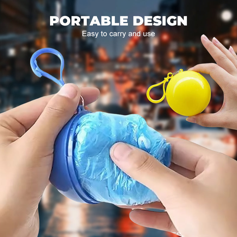 Pocket-Size Disposable Raincoat for Unexpected Showers