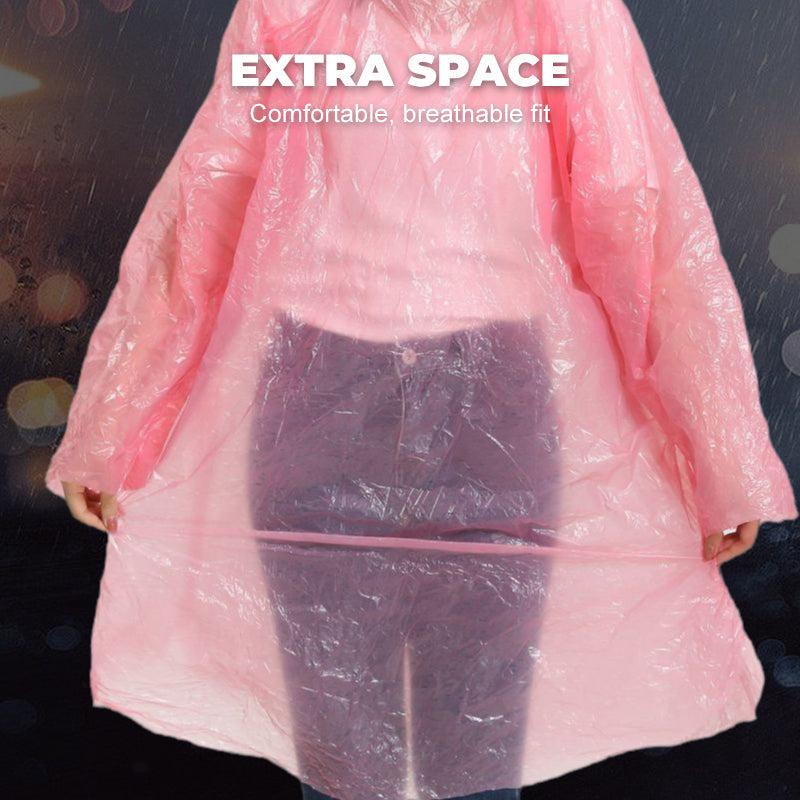 Pocket-Size Disposable Raincoat for Unexpected Showers