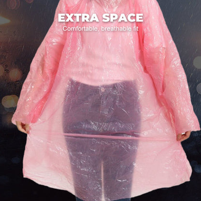 Pocket-Size Disposable Raincoat for Unexpected Showers