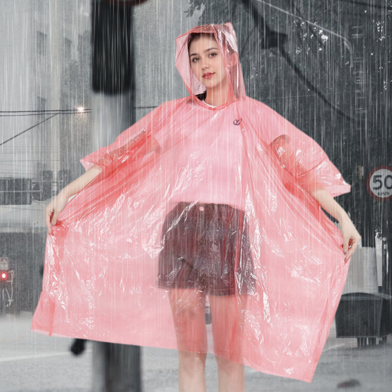 Pocket-Size Disposable Raincoat for Unexpected Showers